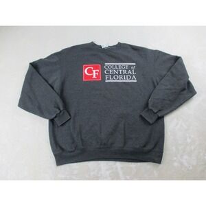 Champion‎ Sweater Mens Extra Large Gray College Of Central Florida Eco Fleece*